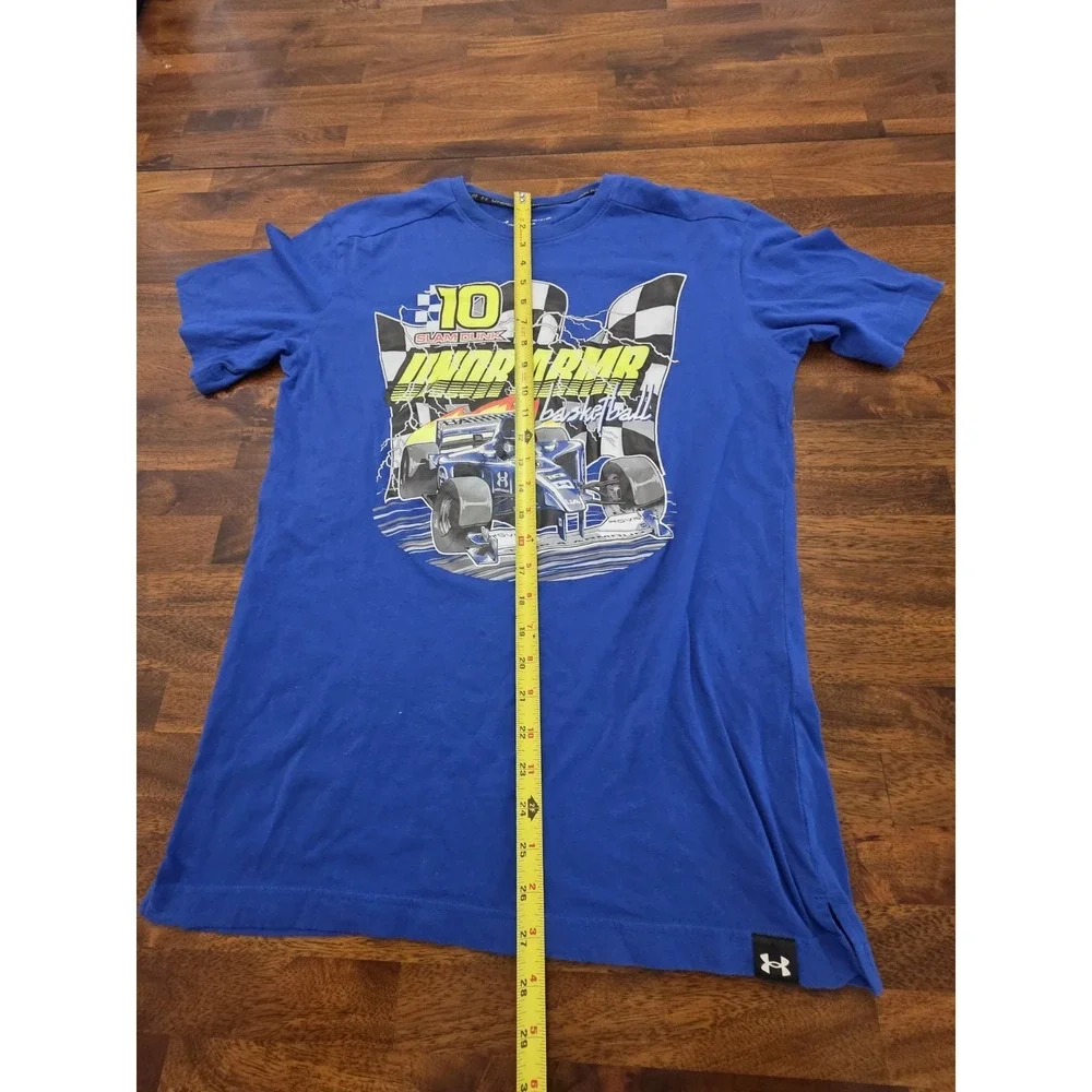 Under Armour Men's Race Car Indy F1 Basketball Graphic T-Shirt Small Loose Sku96